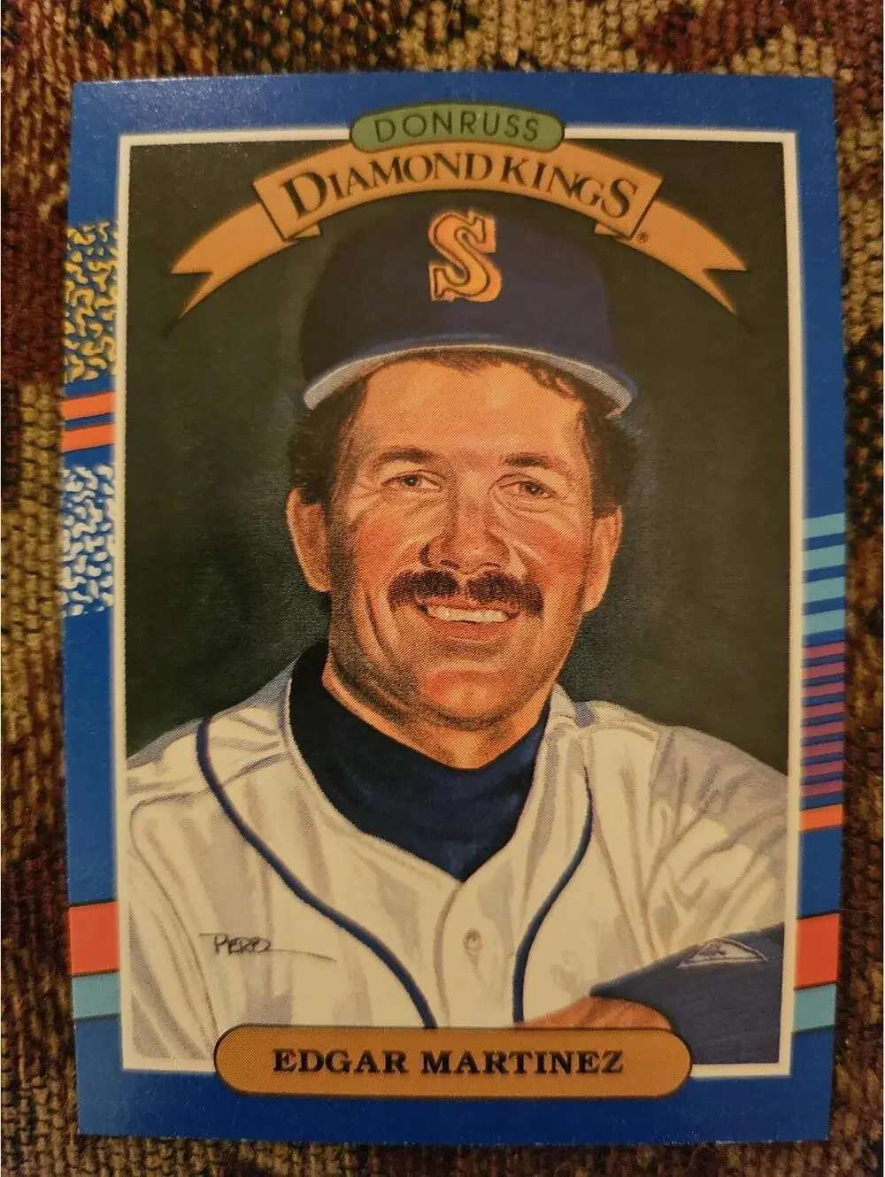 Edgar Martinez - HOF - 1991 Donruss Diamond Kings #16 - MLB Baseball